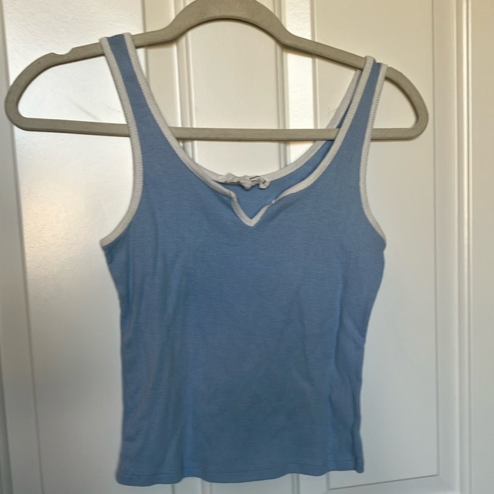 Baby blue tank top